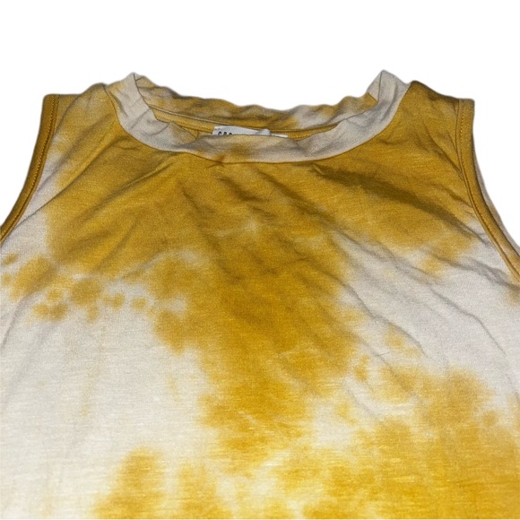 Crown of Hearts Yellow Tie Dye Tank Top - Picture 6 of 6